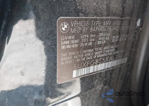 2010 BMW X6 xDrive50I from USA, damaged, VIN 5UXFG8C5XALZ94621